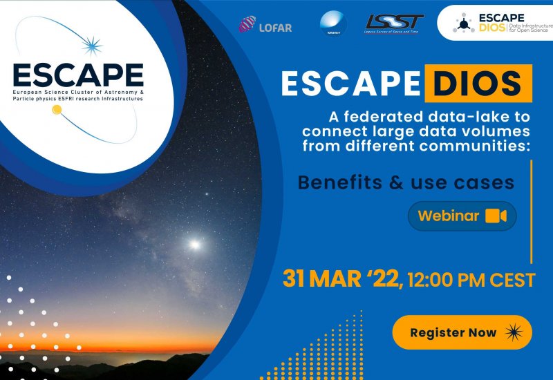 Webinar: ESCAPE DIOS | A federated data-lake to connect large data volumes from different communities - benefits & use cases