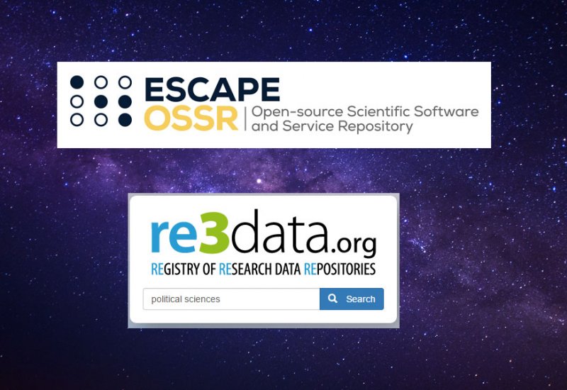 ESCAPE OSSR listed under re3data global registry of research data repositories